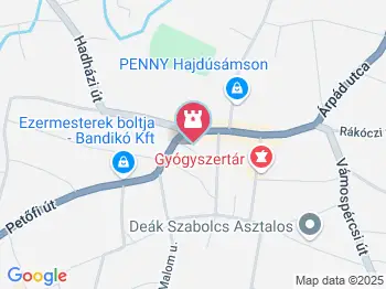 Trianoni emlékmű Hajdúsámson a térképen