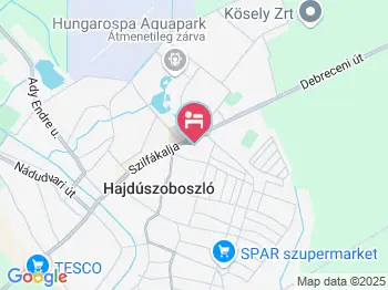  Abigél Vendégház Hajdúszoboszló a térképen