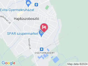 Adi Vendégház Hajdúszoboszló a térképen