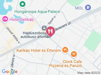 Admirális Halászcsárda Hajdúszoboszló a térképen