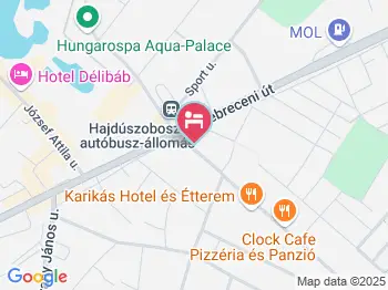 Admirális Panzió Hajdúszoboszló a térképen