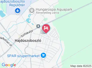 Angyal Apartmanok Hajdúszoboszló a térképen
