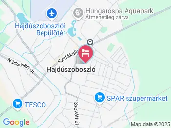 Aqua Azur Guesthouse Hajdúszoboszló a térképen