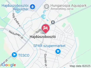 Arany 21 Apartman Hajdúszoboszló a térképen