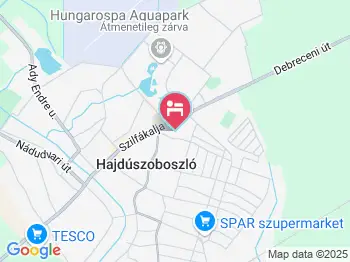 Arany Oroszlán Panzió Hajdúszoboszló a térképen