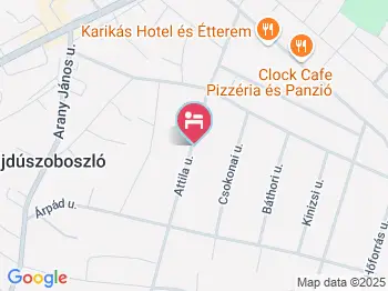 Attila Apartman Hajdúszoboszló a térképen
