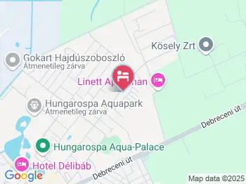 Bánomkerti Apartman Hajdúszoboszló a térképen