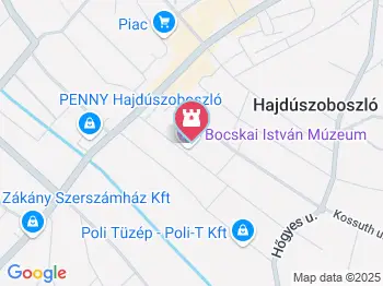 Bocskai István Múzeum Hajdúszoboszló a térképen