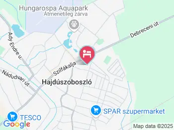 Budai Apartmanház Hajdúszoboszló a térképen