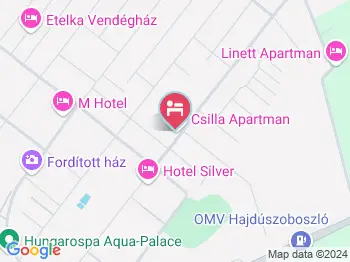Csilla Apartman Hajdúszoboszló a térképen