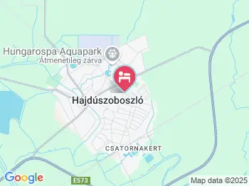 Csillag Apartman Hajdúszoboszló a térképen