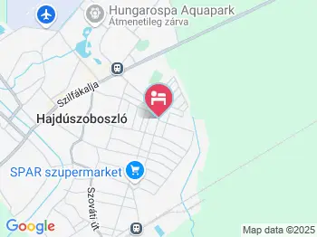Dávid Apartman Hajdúszoboszló a térképen
