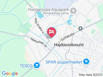 Édenkert Apartman Hajdúszoboszló a térképen