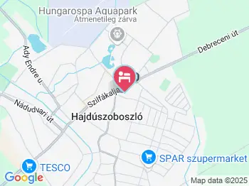 Erzsébet Apartman Hajdúszoboszló a térképen