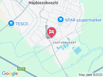 Éva Vendégház Hajdúszoboszló a térképen