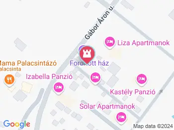 Fordított ház Hajdúszoboszló a térképen