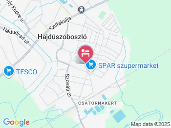 Franci Vendégház Hajdúszoboszló a térképen