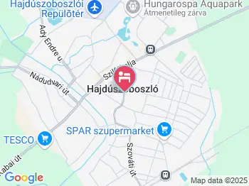 Gizella Vendégház Hajdúszoboszló a térképen