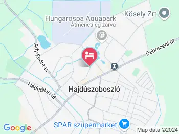Hajdú Kastély Hotel Hajdúszoboszló a térképen