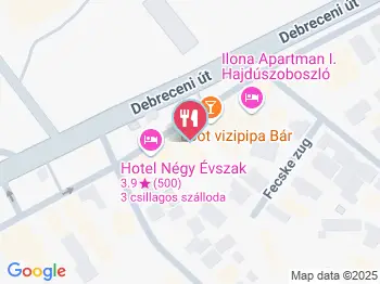 Halászbárka Étterem - Hotel Négy Évszak Hajdúszoboszló a térképen