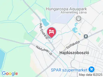 Harsányi Vendégház Hajdúszoboszló a térképen
