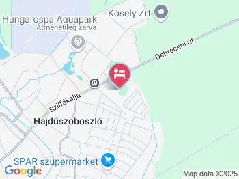 Holly Apartman Hajdúszoboszló a térképen
