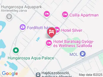 Hotel Bungalló Hajdúszoboszló a térképen