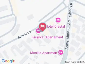 Hotel Kristály Hajdúszoboszló a térképen