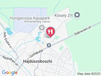 Mátyás Király Gyógyszálloda étterme Hajdúszoboszló a térképen