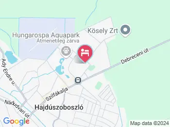 Silver Hotel Hajdúszoboszló a térképen