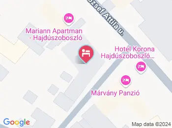 Hotel Zenubia Hajdúszoboszló a térképen