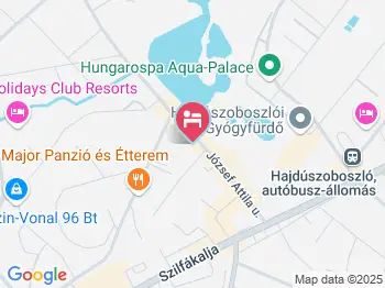 Hotel Zenubia Hajdúszoboszló a térképen