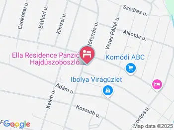 HRC Panzió Hajdúszoboszló a térképen