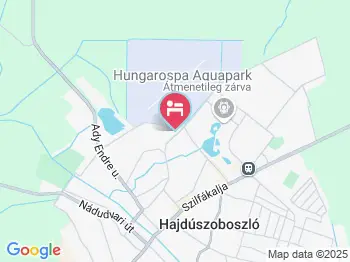 Huba Apartman Hajdúszoboszló a térképen