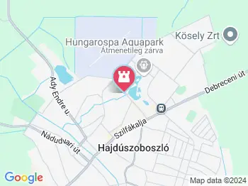 Hungarospa Prémium Zóna Hajdúszoboszló a térképen