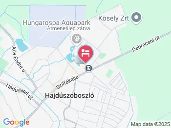 In Hotel Hajdúszoboszló a térképen