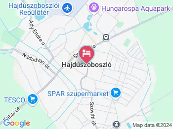 Izabella Panzió Hajdúszoboszló a térképen