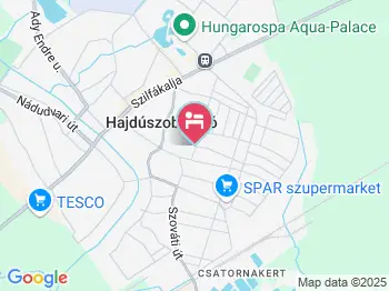 János Apartman Hajdúszoboszló a térképen