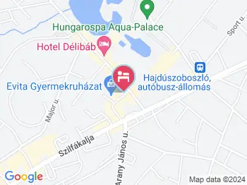 Jeva Stúdió Apartman Hajdúszoboszló a térképen