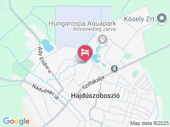 Juhász Apartmanház Hajdúszoboszló a térképen
