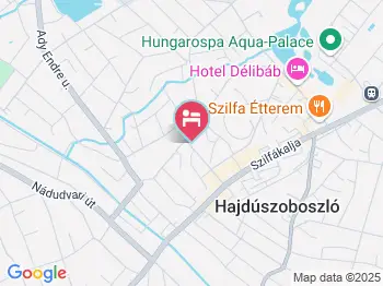 Júlia Apartmanok - Bethlen utca Hajdúszoboszló a térképen