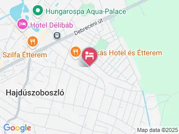 Júlia Panzió Hajdúszoboszló a térképen