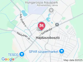 Kaszás ház Hajdúszoboszló a térképen