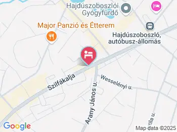 Kemencés Panzió Hajdúszoboszló a térképen