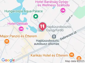 Lángossütő Hajdúszoboszló a térképen