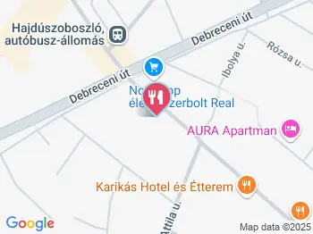 Lorena Étterem Hajdúszoboszló a térképen