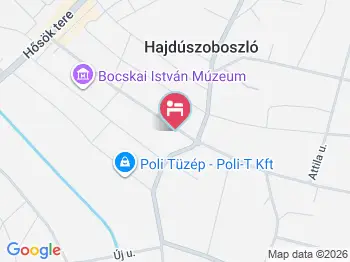 Luca Apartman Hajdúszoboszló a térképen