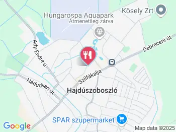 Major Panzió étterme Hajdúszoboszló a térképen