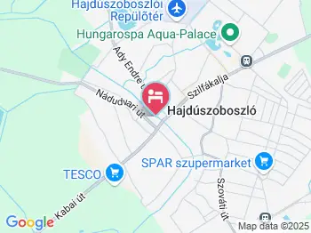 Margó Vendégházak Hajdúszoboszló a térképen