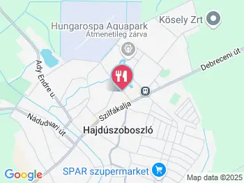 Márvány étterem Hajdúszoboszló a térképen